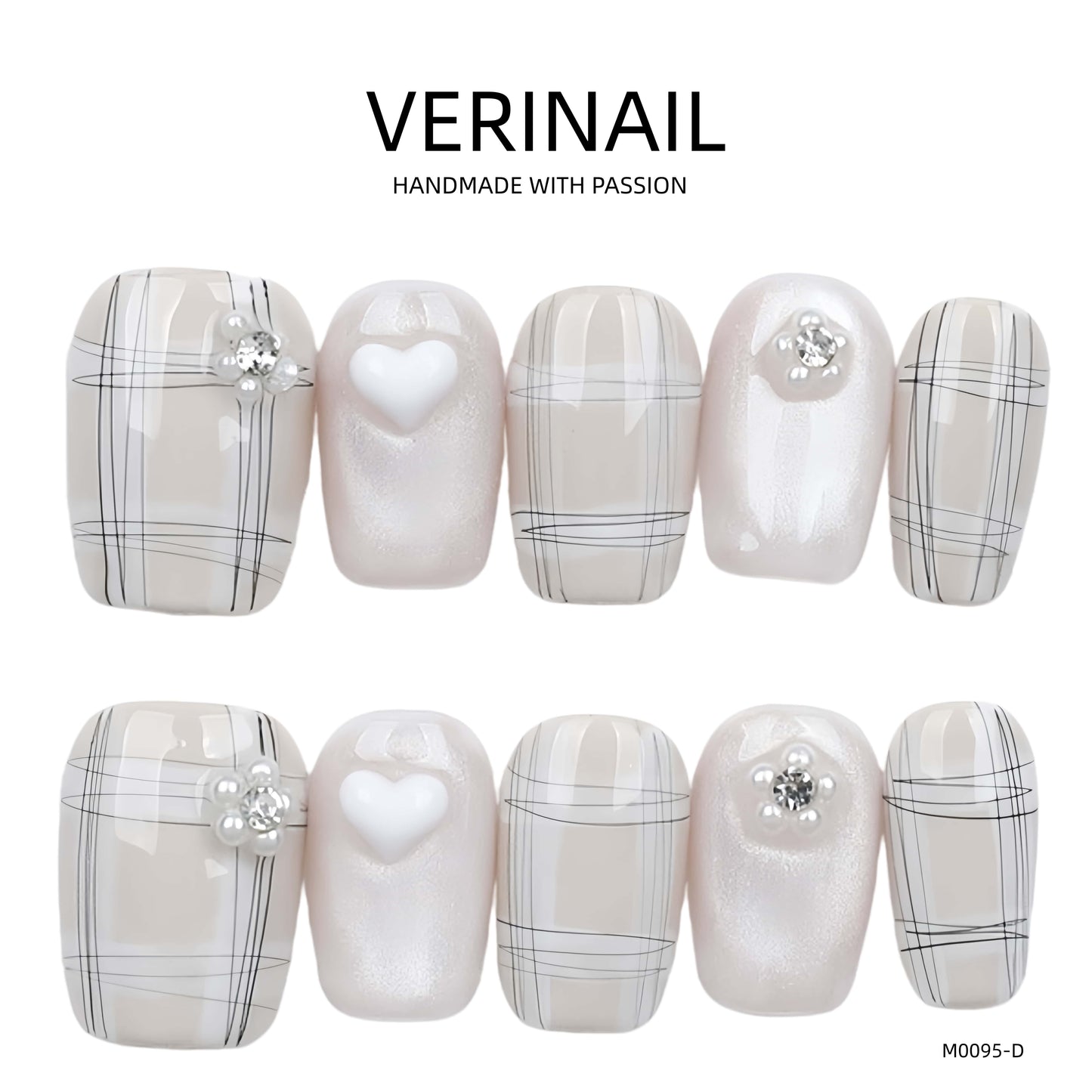 Press On Nails Color White WH04