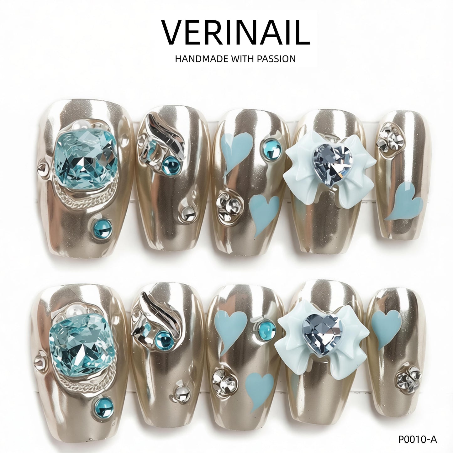 Press On Nails Ballerina- Medium BM01