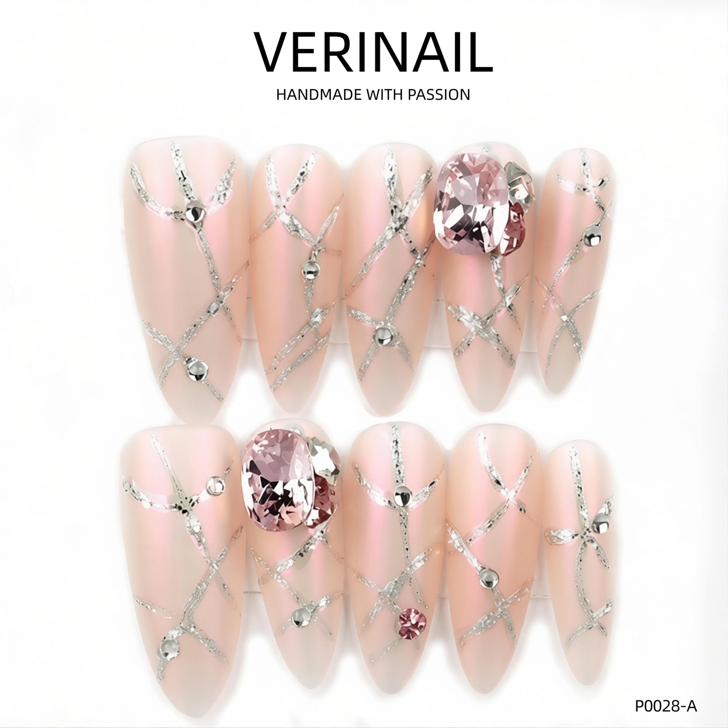 Press On Nails Almond-Long-AL03