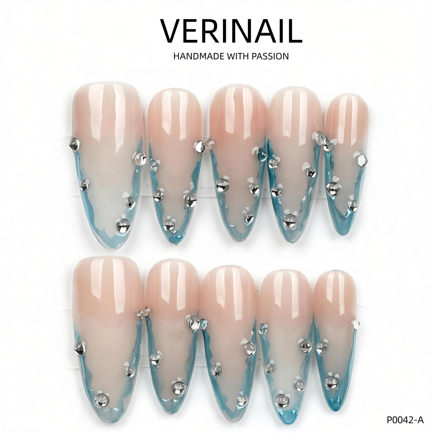 Press On Nails Almond-Long-AL03