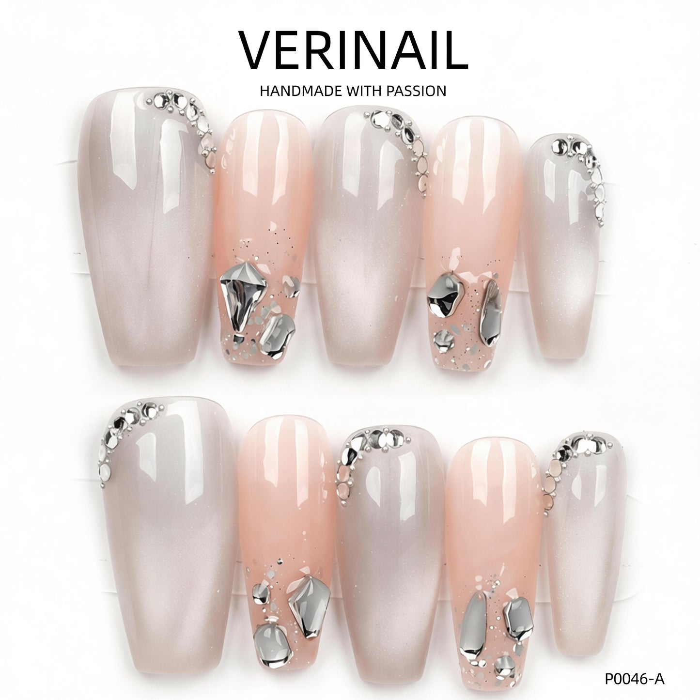 Press On Nails Ballerina- Medium BM02