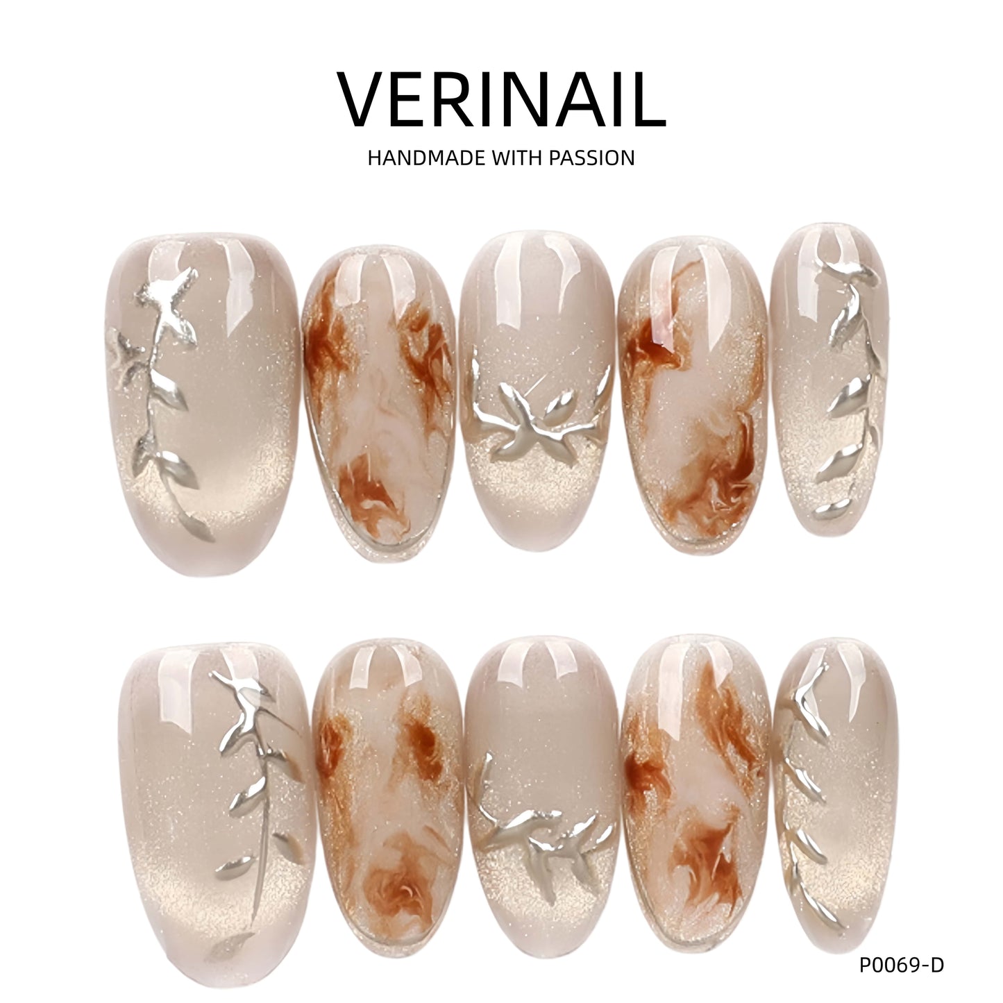 Press On Nails Oval-Long OL02