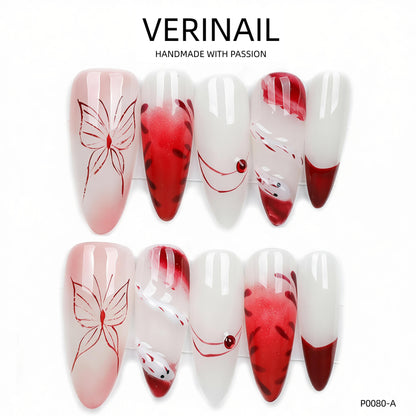 Press On Nails Almond-Long-AL03