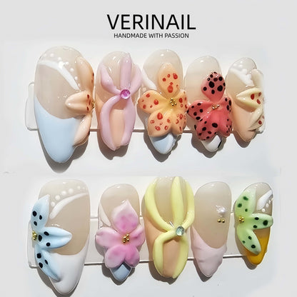 Press On Nails Color Rainbow RN04