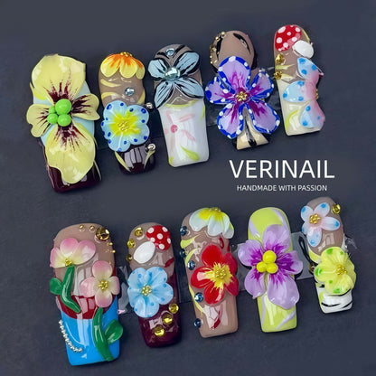 Press On Nails Color Rainbow RN04