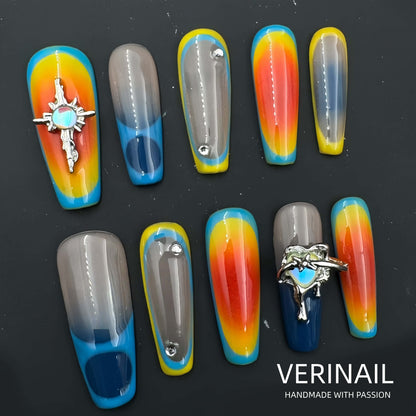 Press On Nails Color Rainbow RN01