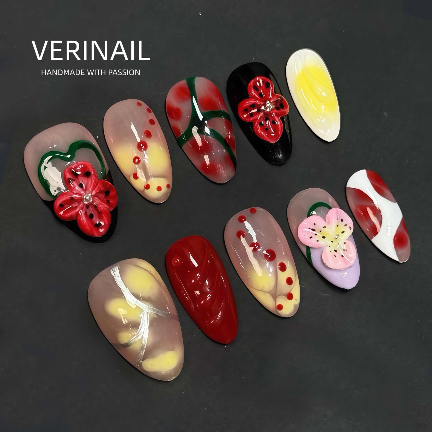 Press On Nails Color Rainbow RN02