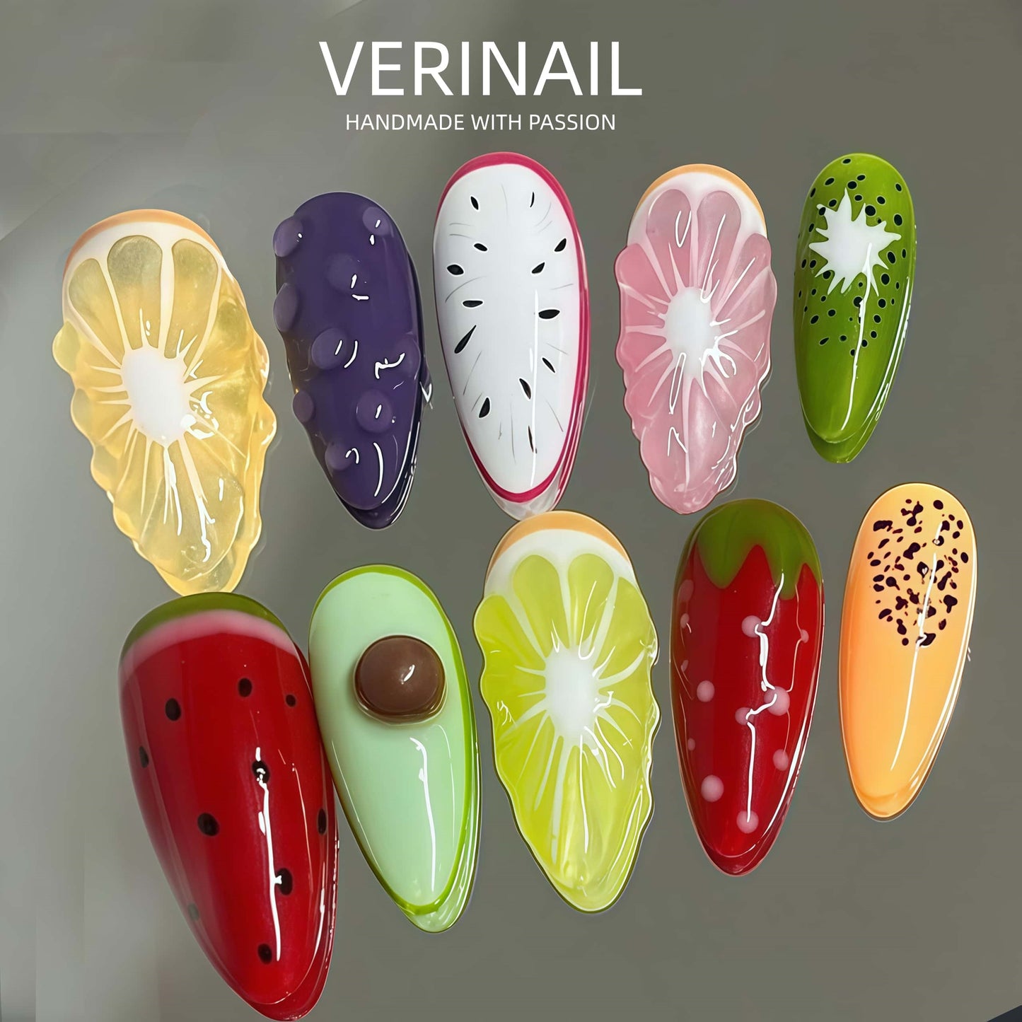 Press On Nails Color Rainbow RN02