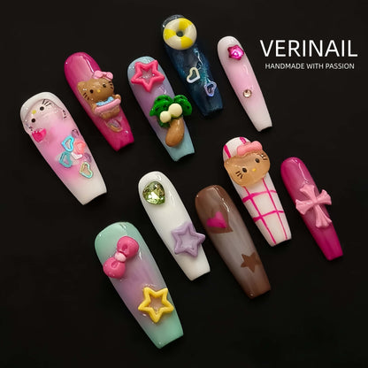 Press On Nails Color Rainbow RN02
