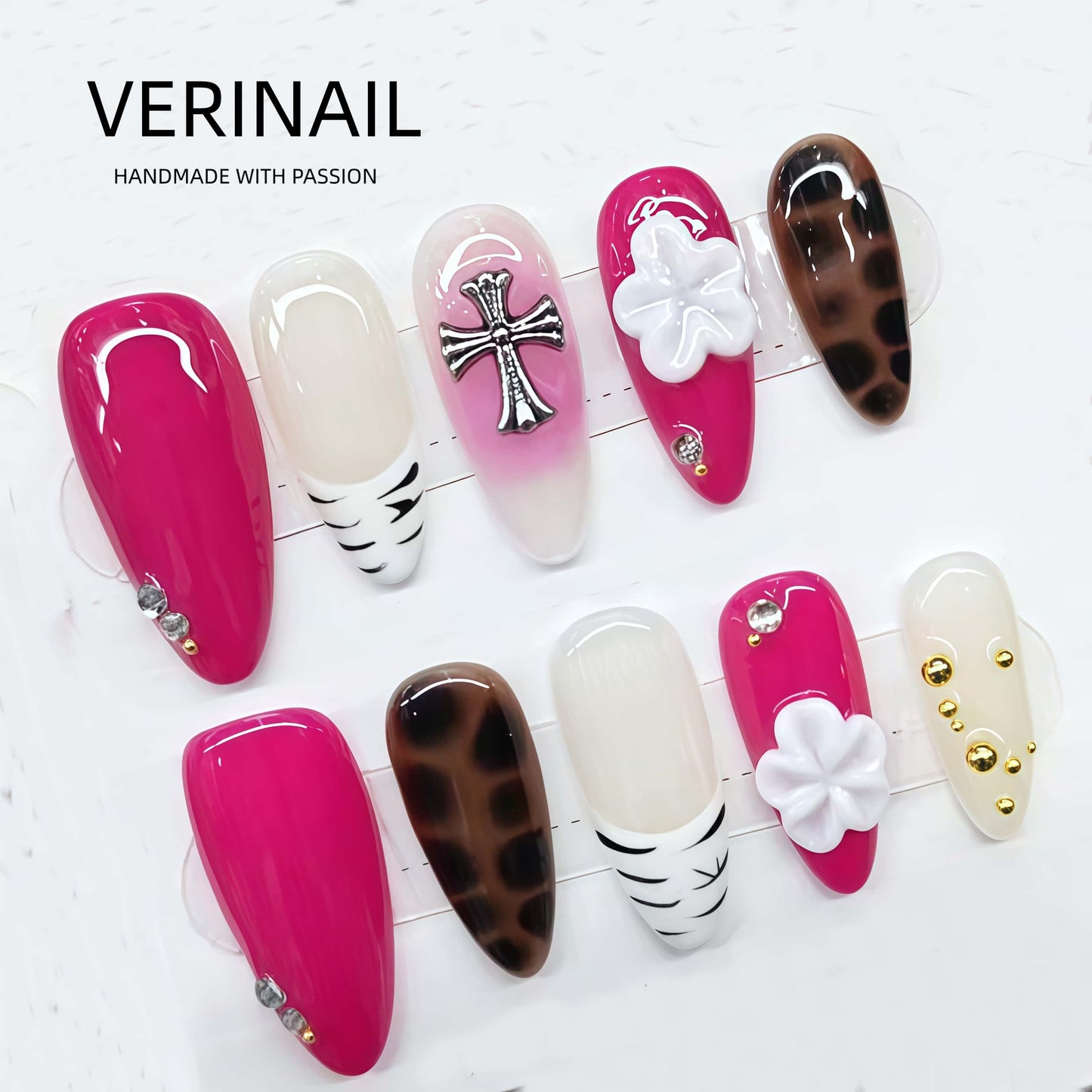 Press On Nails Color Rainbow RN02