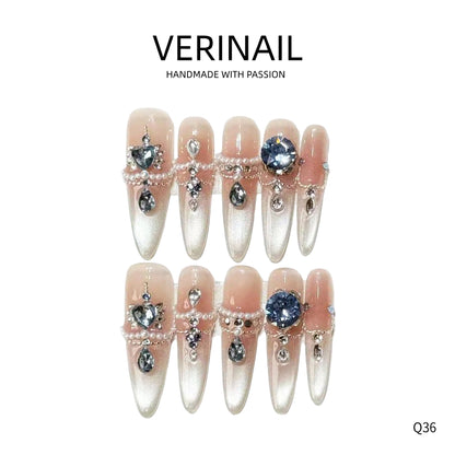 Press On Nails Almond-Long-AL03