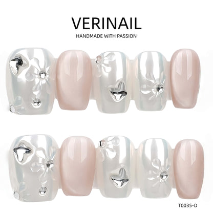 Press On Nails Color Silver SL01