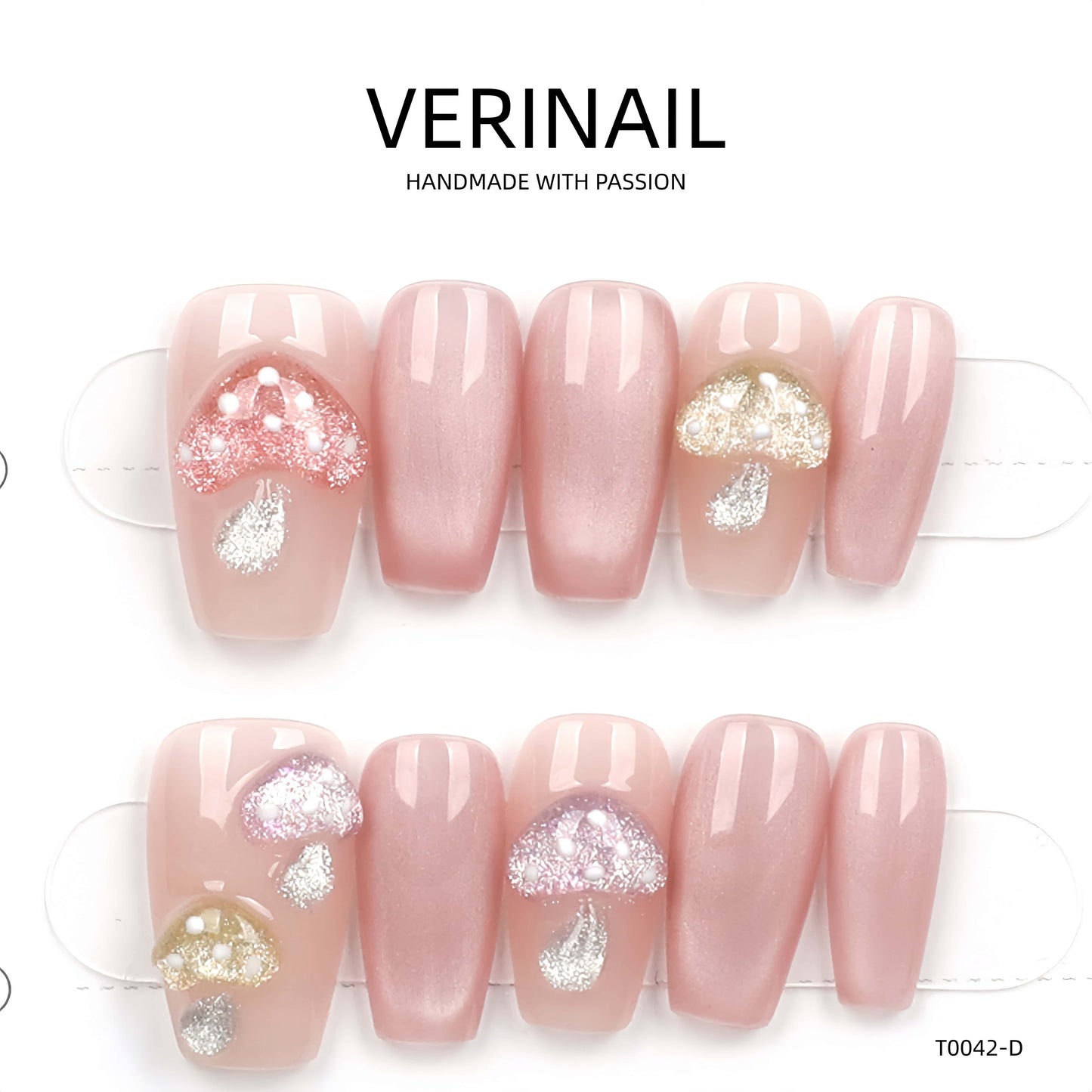 Press On Nails Ballerina- Medium BM01