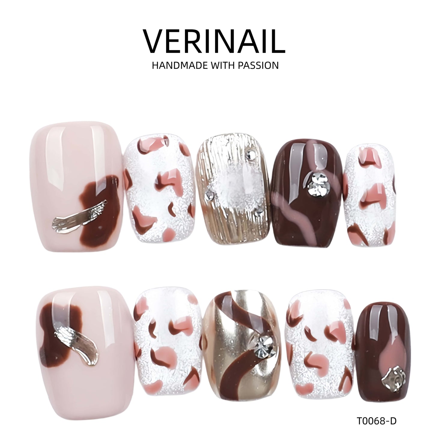 Press On Nails Color Silver SL02