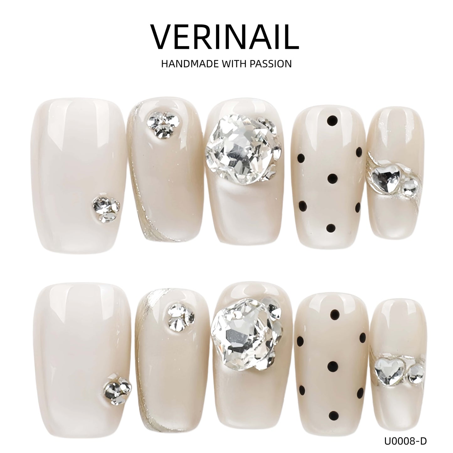 Press On Nails Ballerina- Short BS05