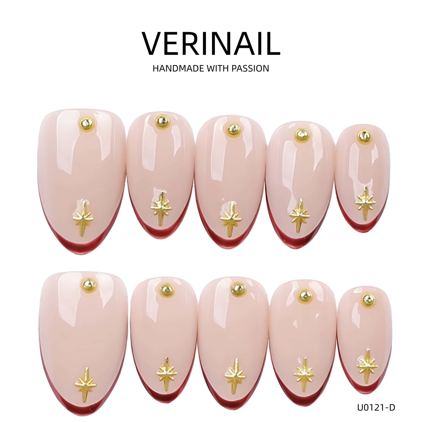 Press On Nails Almond-Medium-AM09
