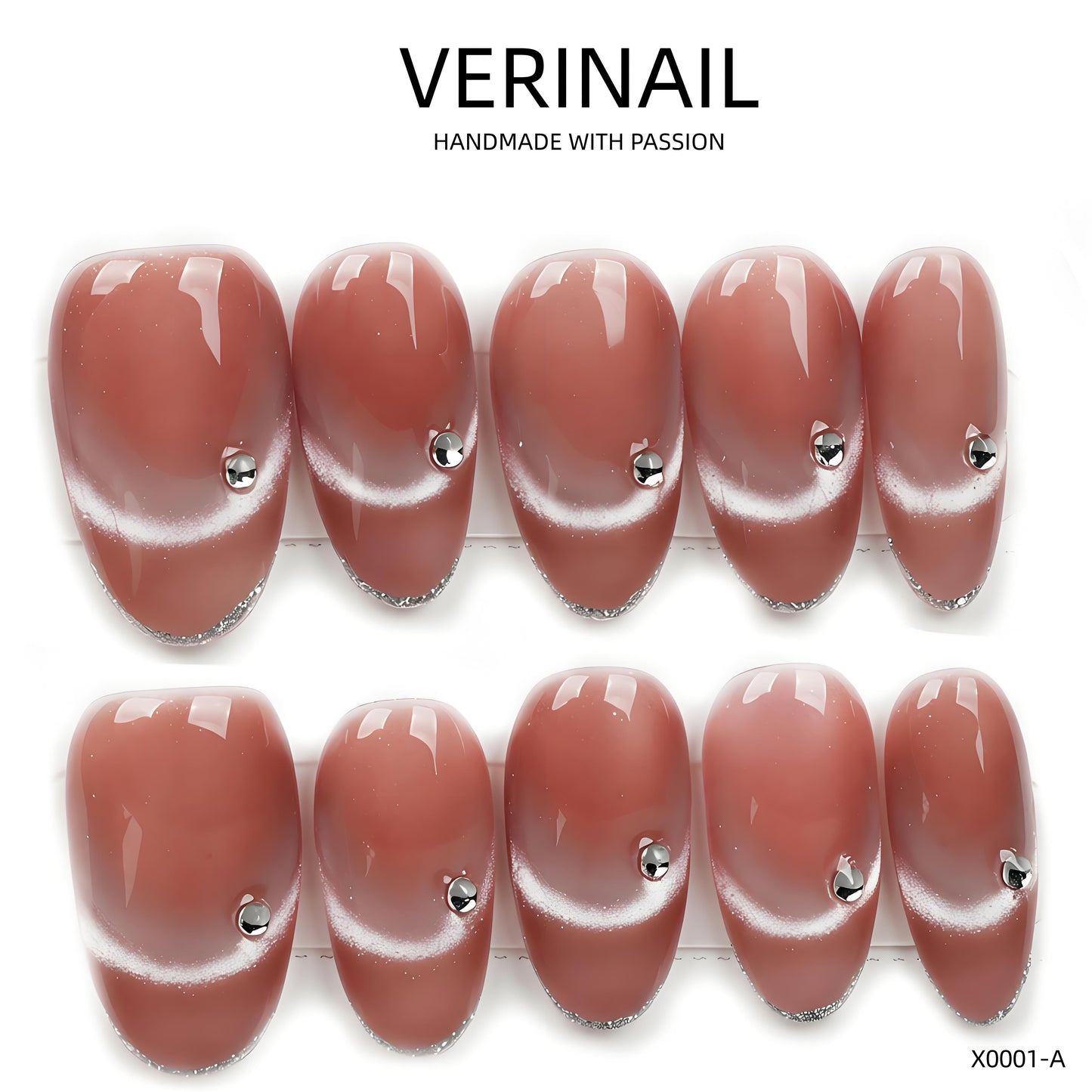 Press On Nails Almond-Medium-AM10
