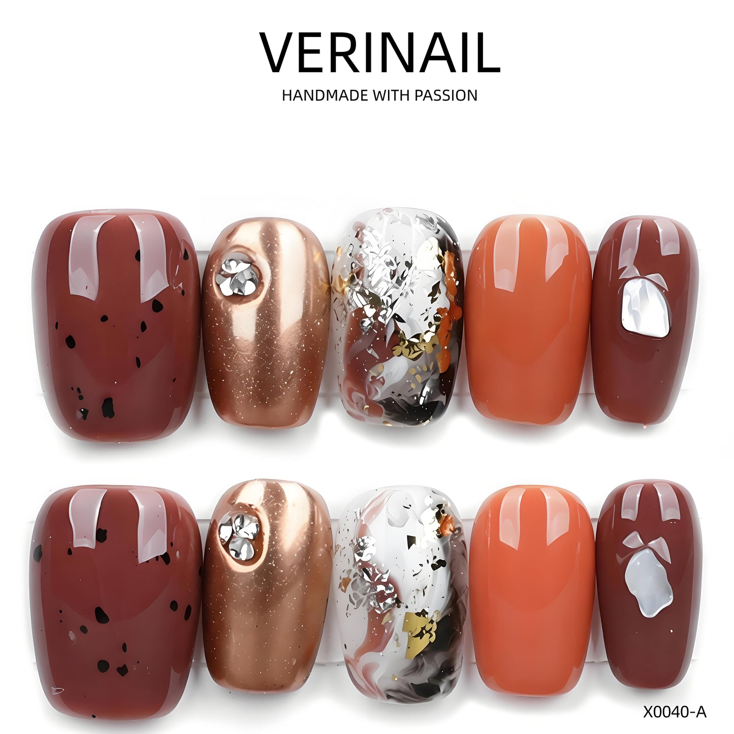 Press On Nails Color Rainbow RN02