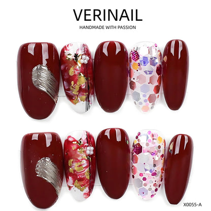 Press On Nails Color Red RD05