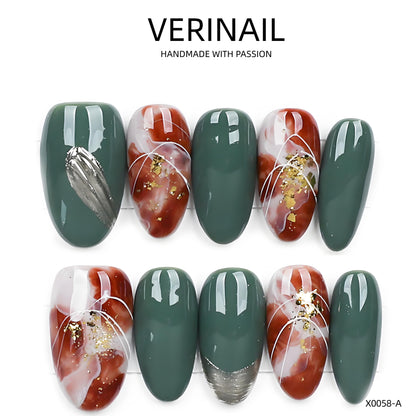 Press On Nails Almond-Medium-AM10