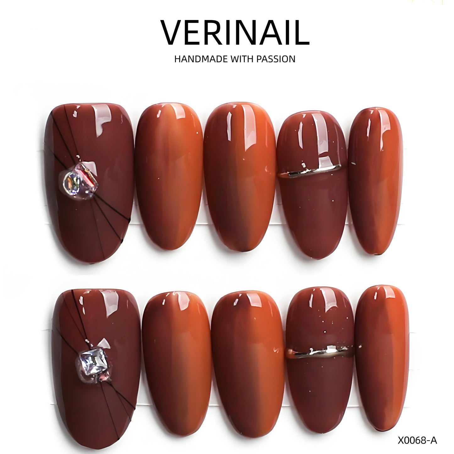 Press On Nails Almond-Medium-AM10