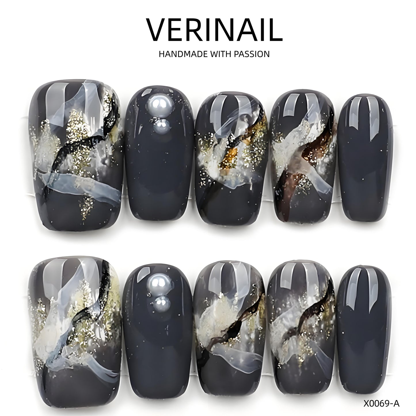 Press On Nails Style GILTTER GR02