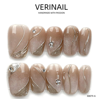 Press On Nails Ballerina- Medium BM03