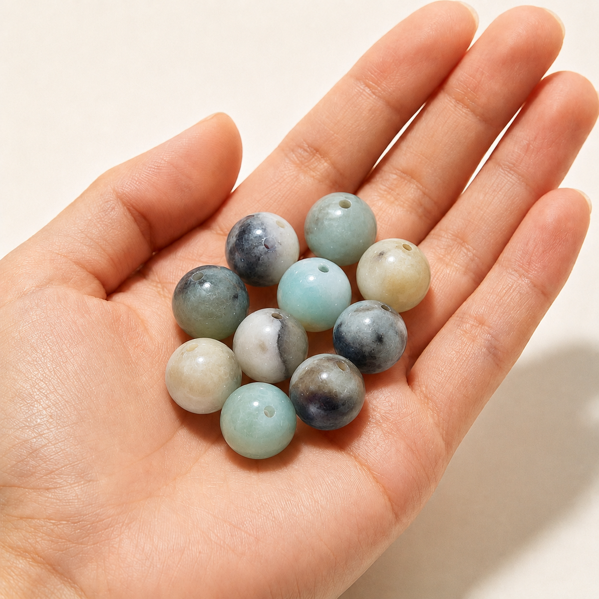 $0.99-10PCS Round Smooth Beads 8mm