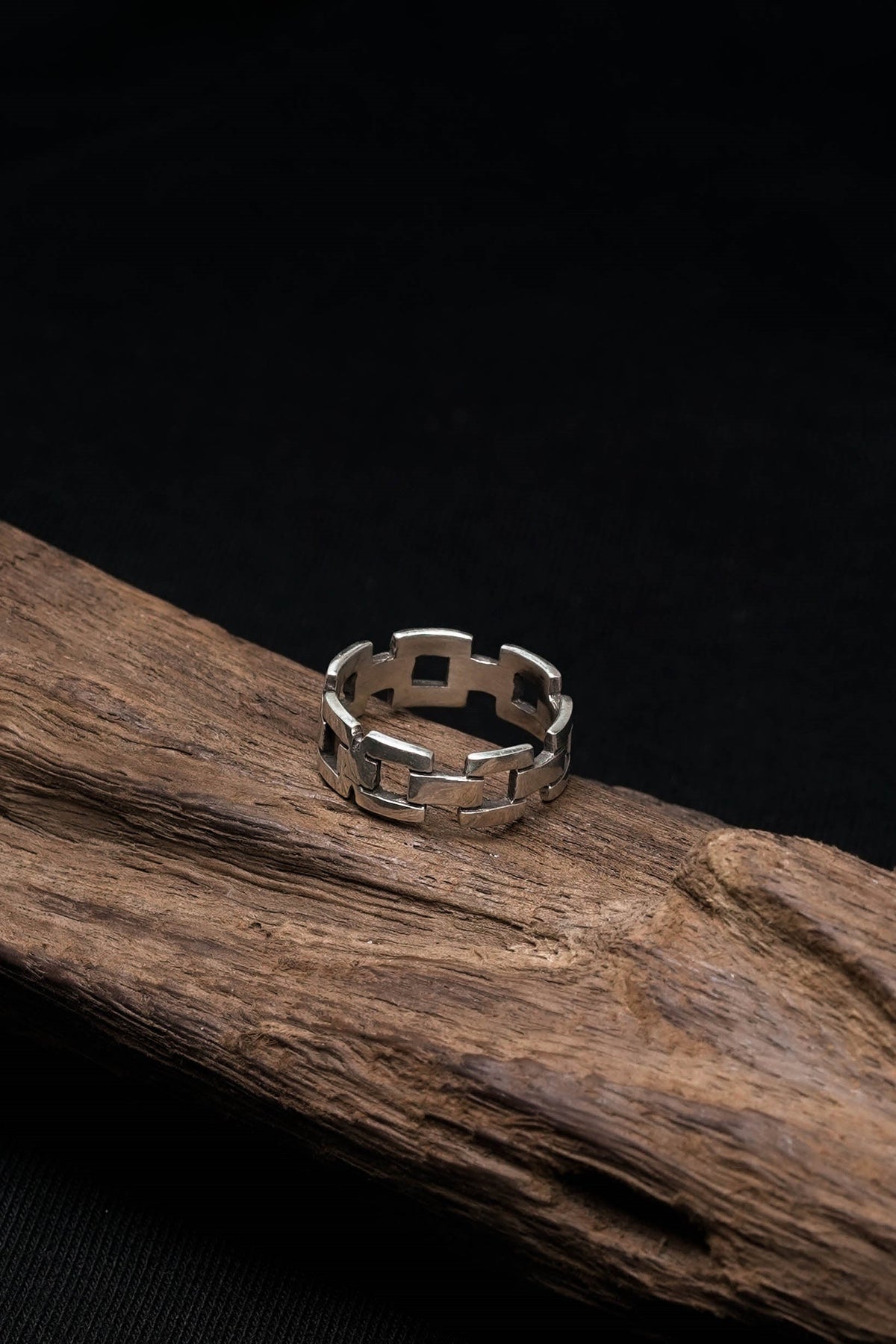 Chain Ring Retro 925 Sterling Silver