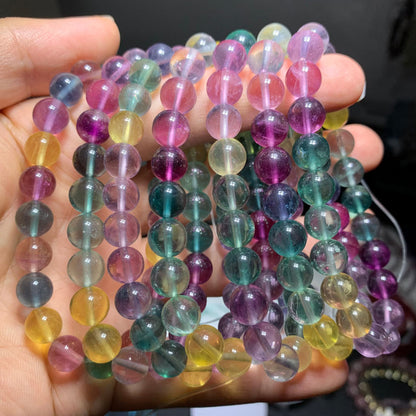 Wholesale Colorful Fluorite Crystal Bracelet