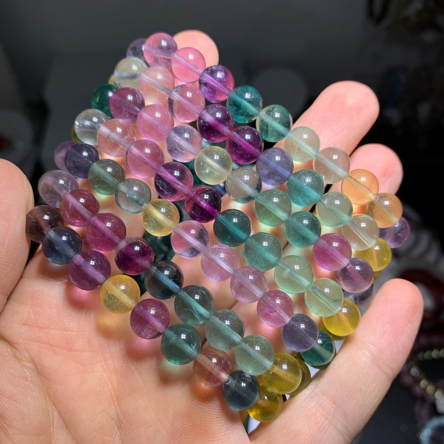 Wholesale Colorful Fluorite Crystal Bracelet