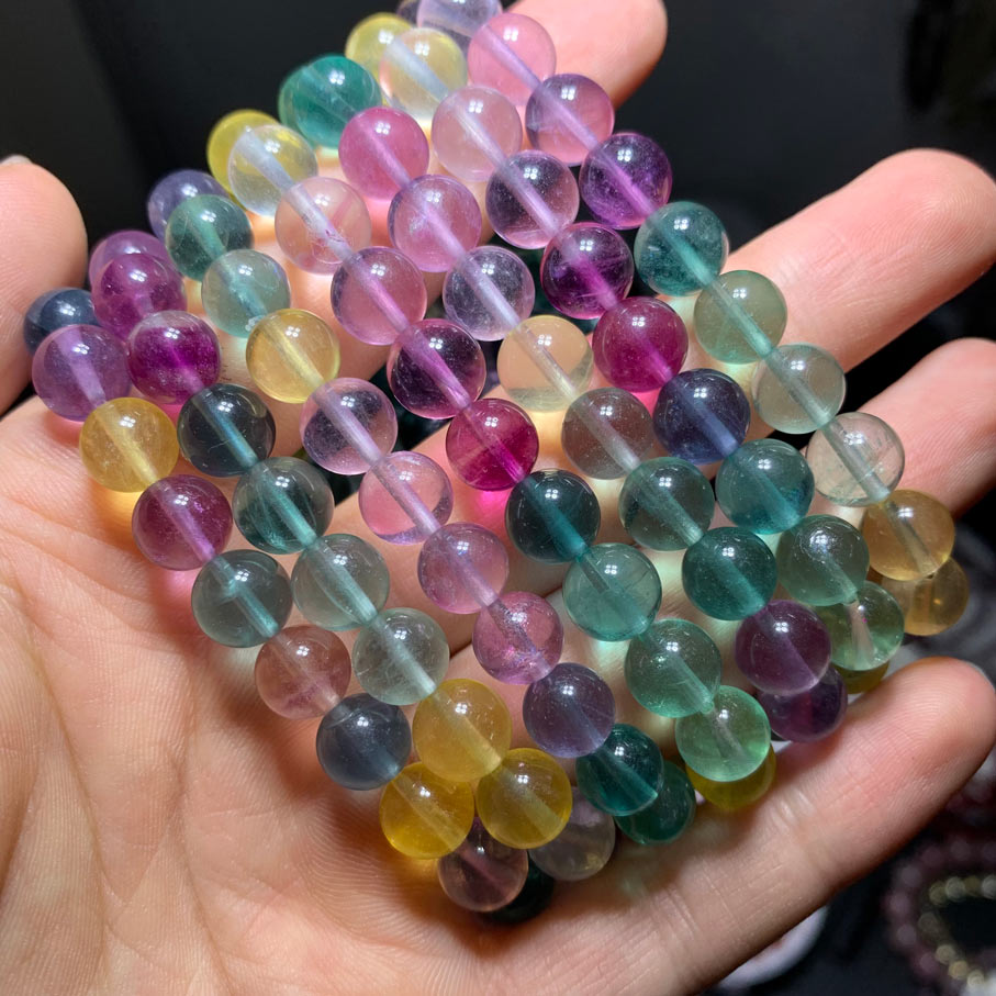 Wholesale Colorful Fluorite Crystal Bracelet