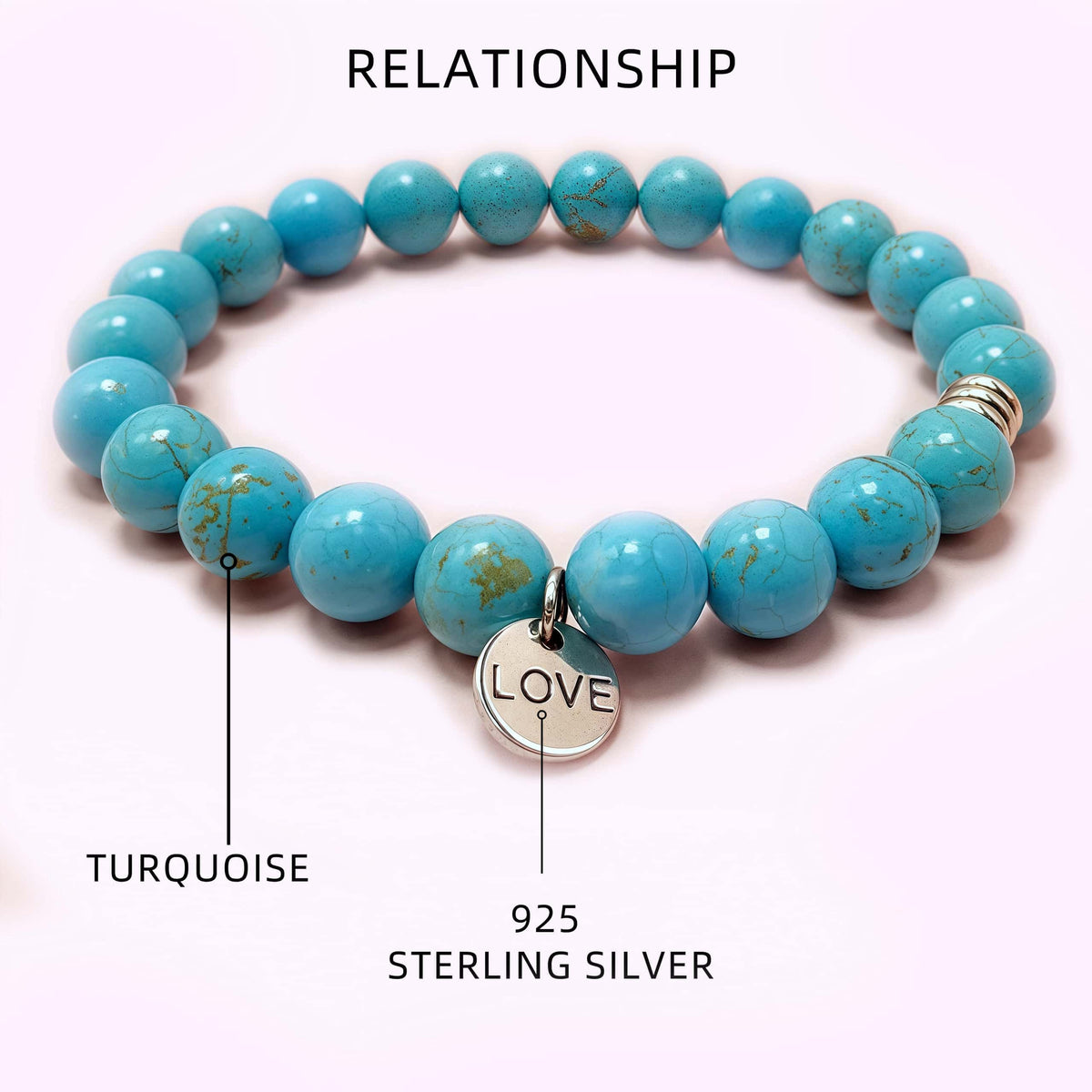 Turquoise Crystal Bracelet for Love and Relationship