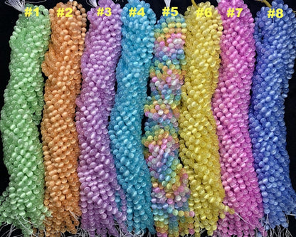 Natural Colorful Selenite Round Bead- Free Shiping