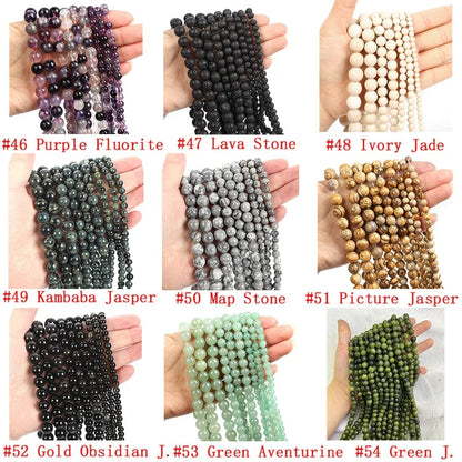 Wholesale  Gemstone Beads 4mm 6mm 8mm 10mm 12mm  Loose Bead -Free Shipping（II）