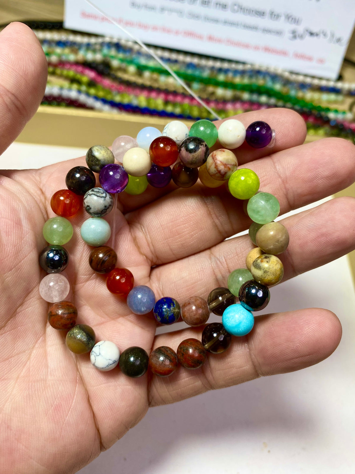 $2.5--8mm semi precious beads #1 Free Shipping