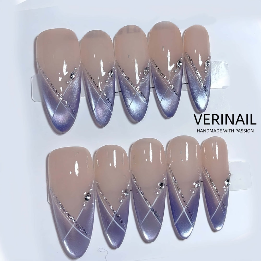 #2-11 Pressed On Nails Box – Handmade, Reusable, Unique Styles