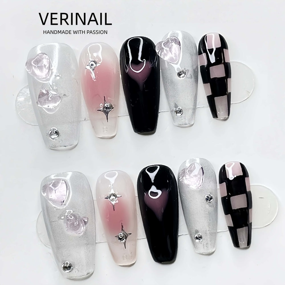 #2-11 Pressed On Nails Box – Handmade, Reusable, Unique Styles