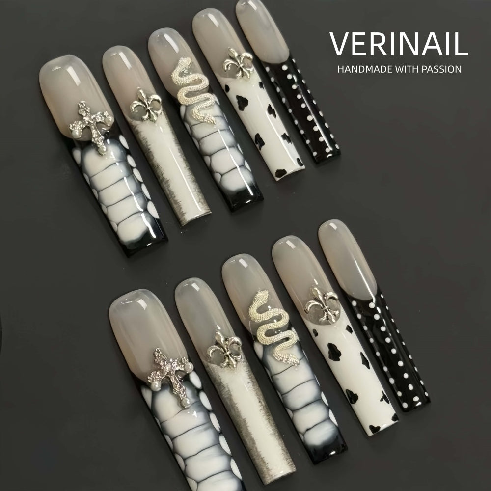 #4-11 Press-On Nails Box Handmade, Reusable, Unique Styles