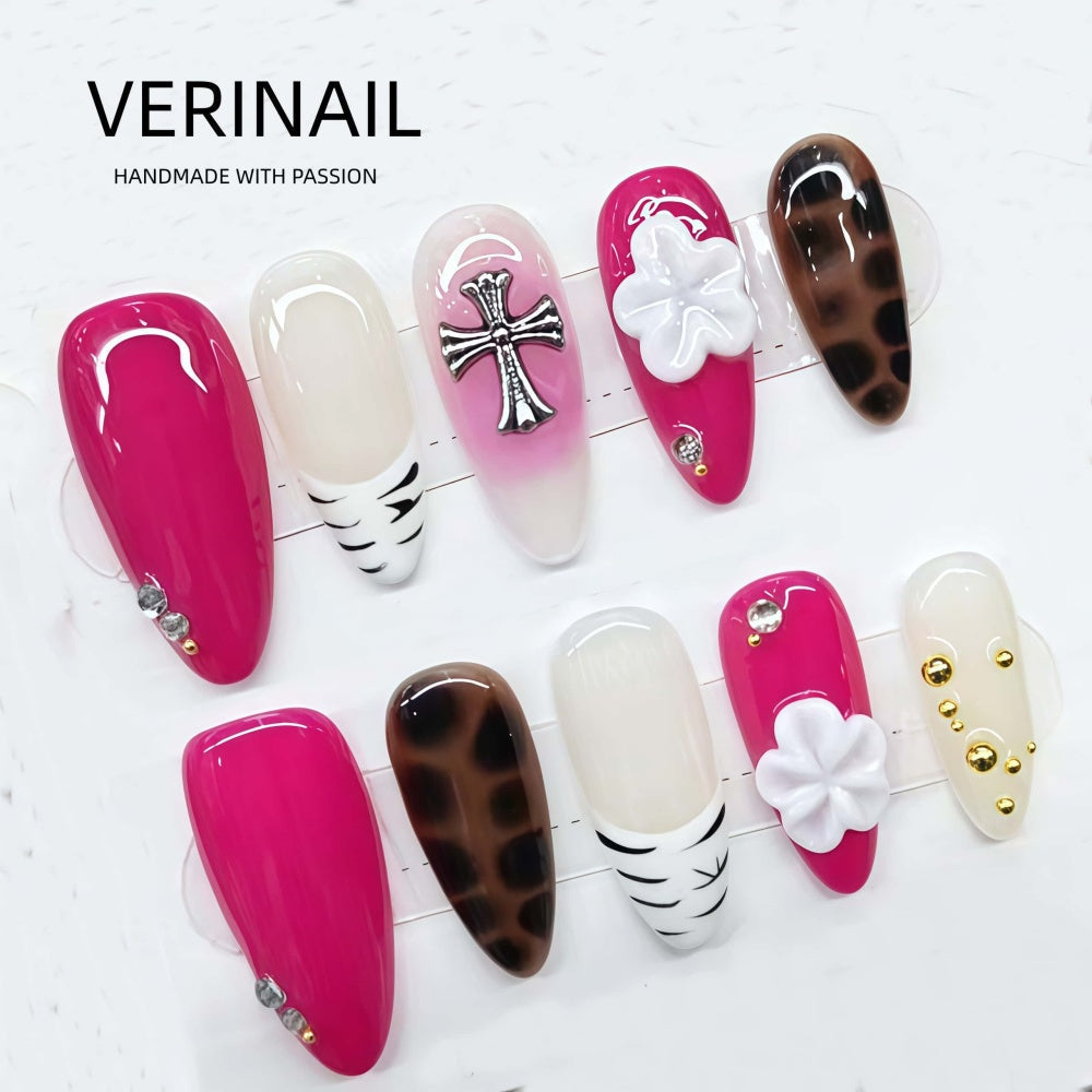 #4-11 Press-On Nails Box Handmade, Reusable, Unique Styles
