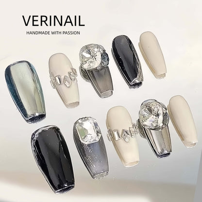 Press On Nails Color Silver SL03