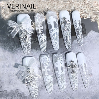 Press On Nails Color Silver SL03