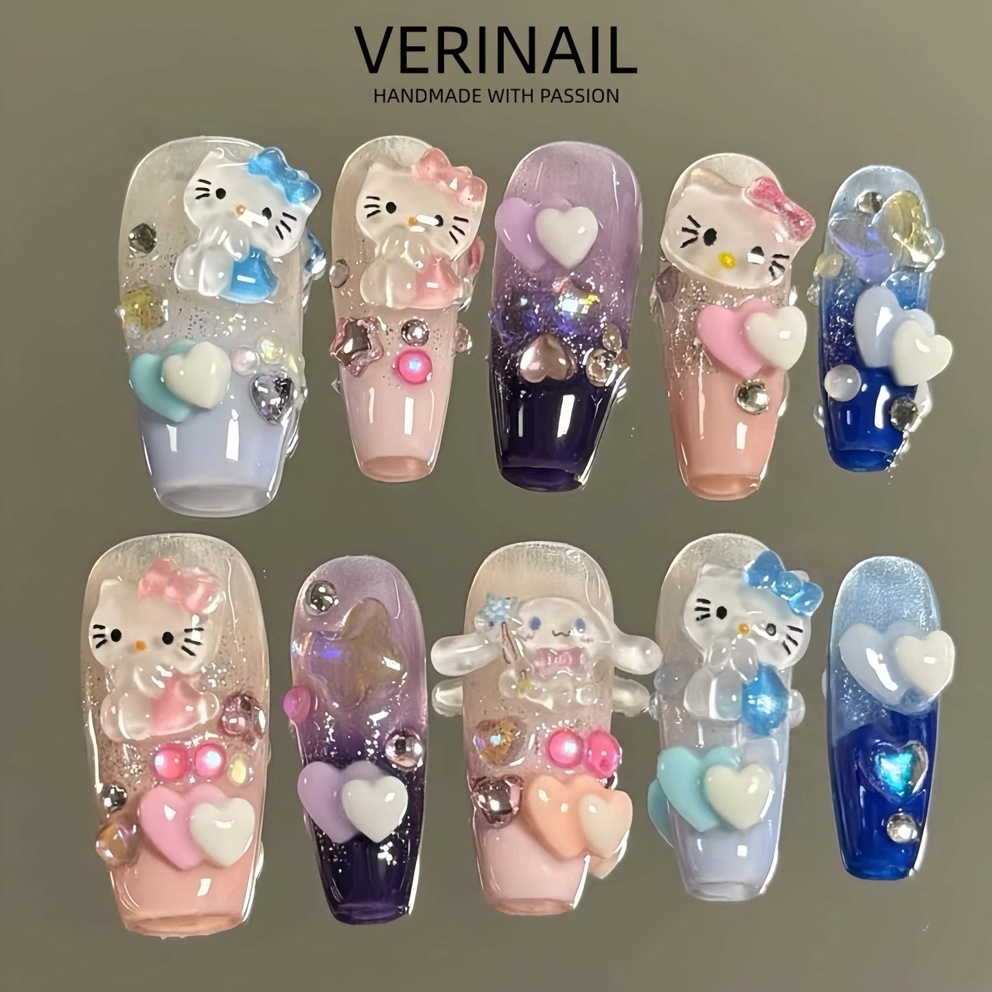 Press On Nails Style 3D TD01
