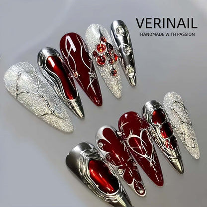 Press On Nails Color Silver SL01