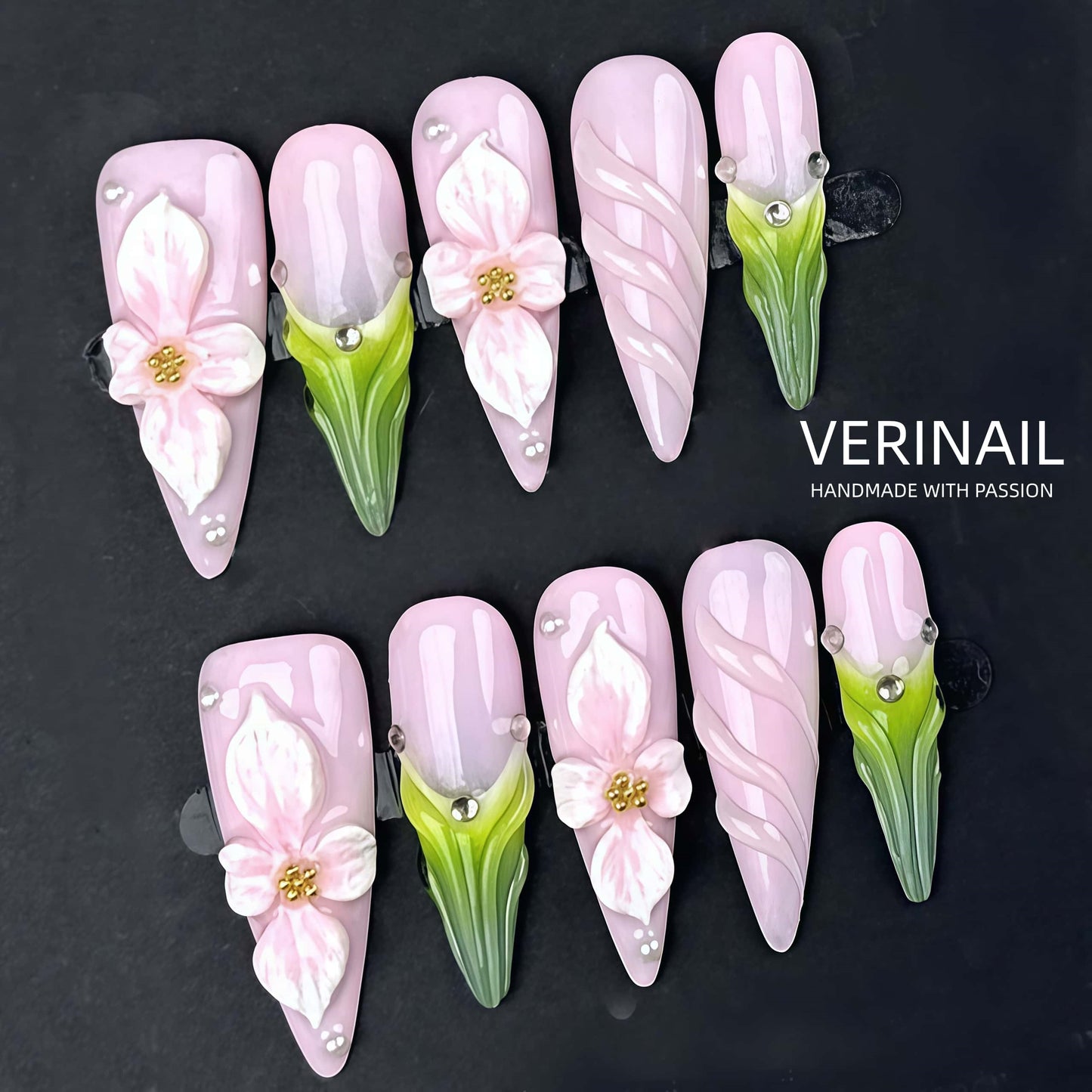 Press On Nails Color Pink CP04