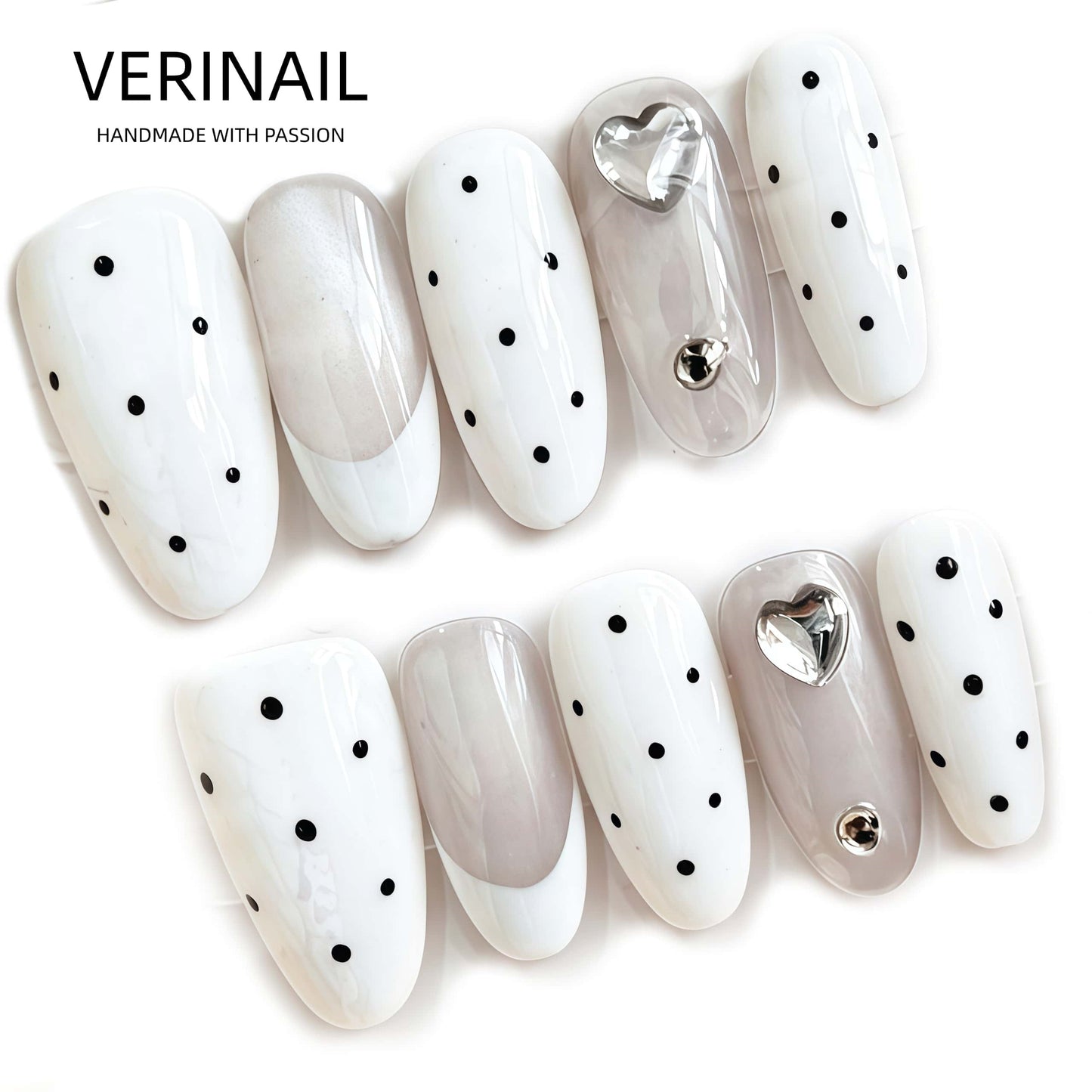 Press On Nails Color White WH02