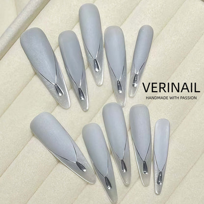Press On Nails Color White WH04