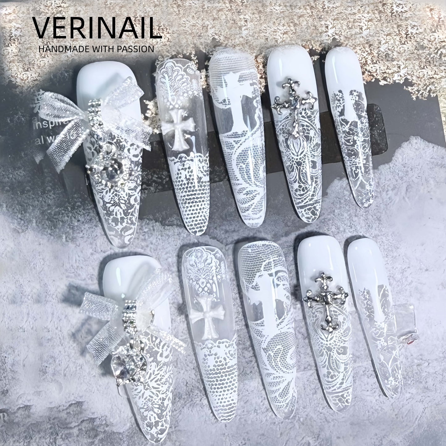 Press On Nails Color White WH04