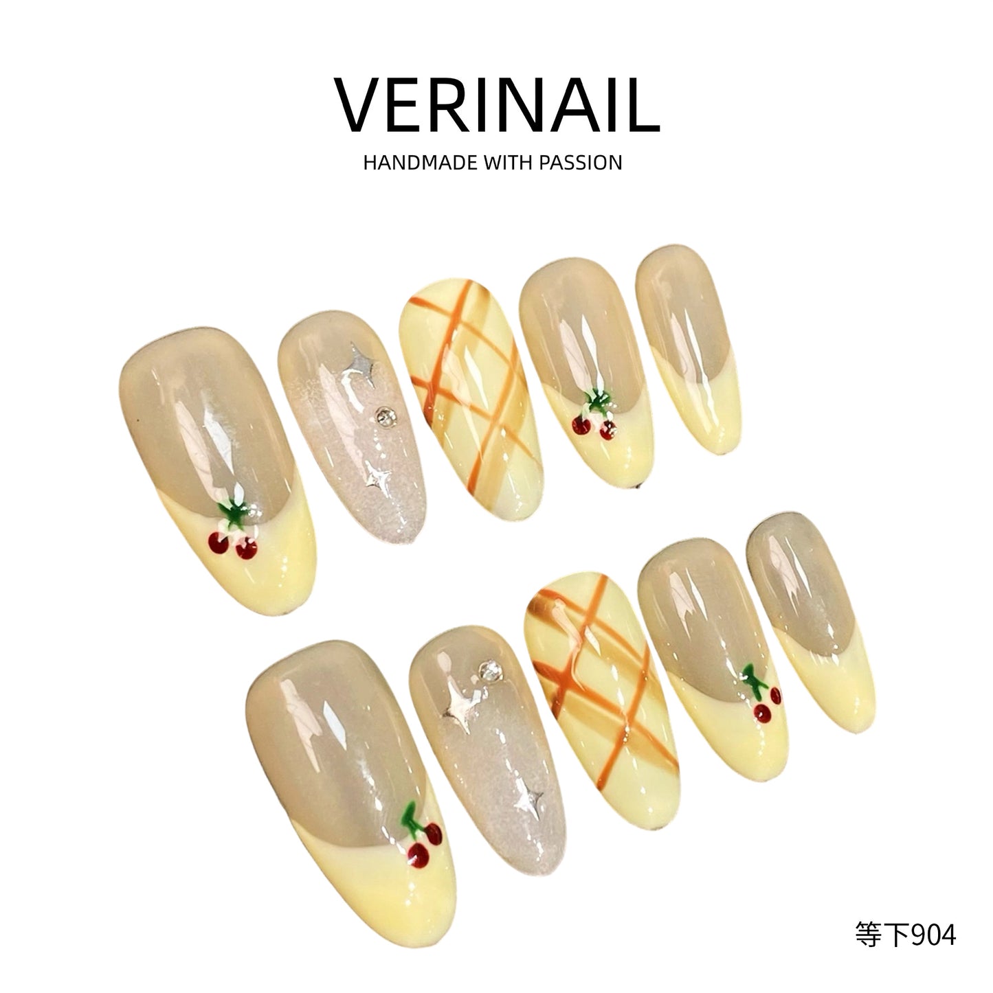 Press On Nails Almond-Long-AL03